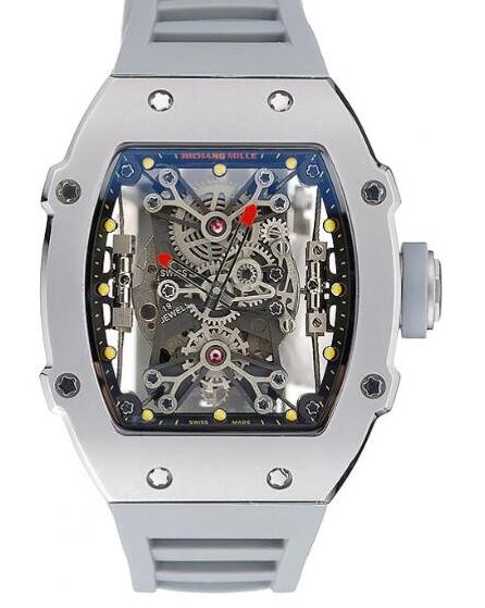 Review Richard Mille Rafael Nadal RM 027-01 White Rubber Copy Watch - Click Image to Close